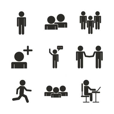 Ekip çalışması simgeleri tasarım