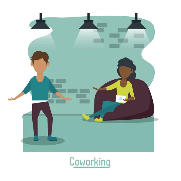 Coworking 영업소 — 스톡 벡터