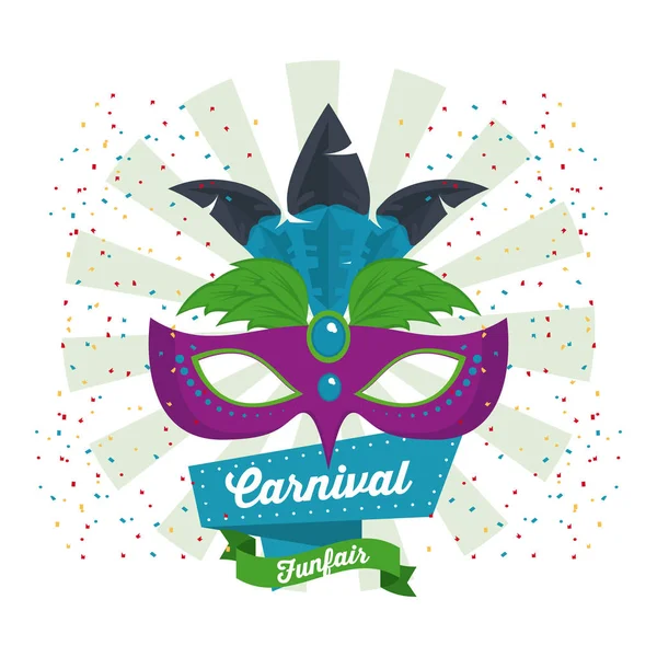 Design de carnaval de rímel — Vetor de Stock