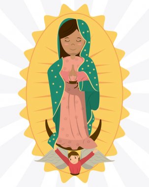 Virgin guadalupe melek özveri görüntünün