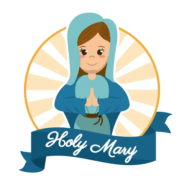 holy mary prayer religious sanctified image