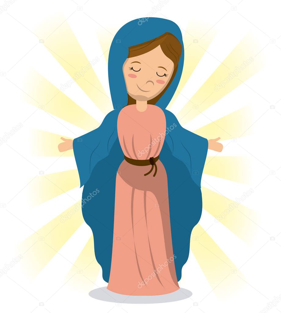 virgin mary holiness divine image