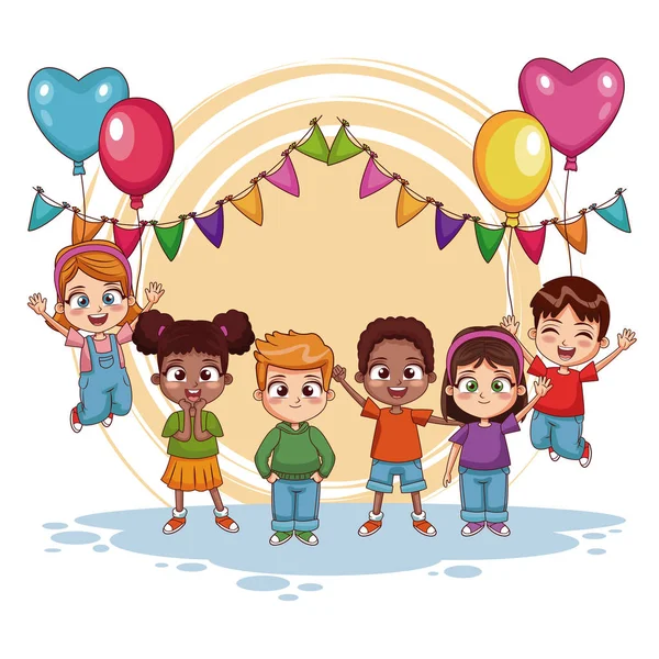 Joyeux anniversaire des enfants — Image vectorielle