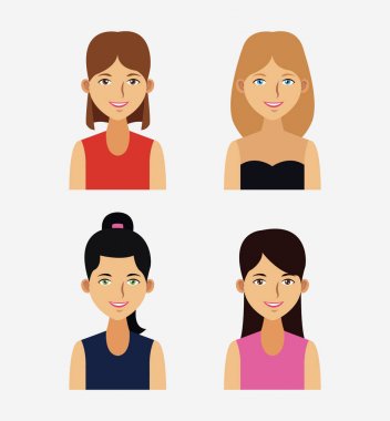 Genç insanlar çizgi film karakteri