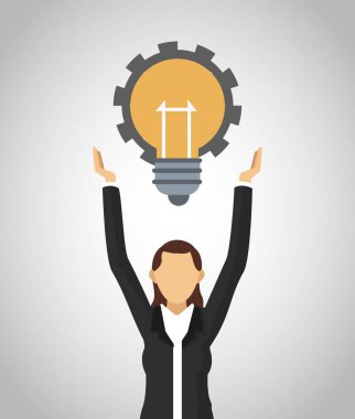 büyük bir fikir ile işadamı