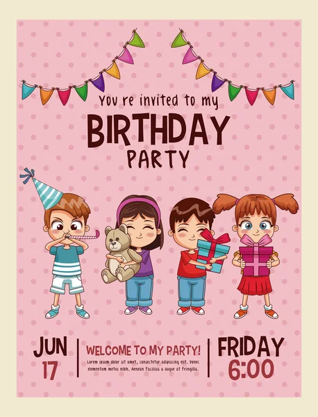 İyi ki doğdun pembe davetiye