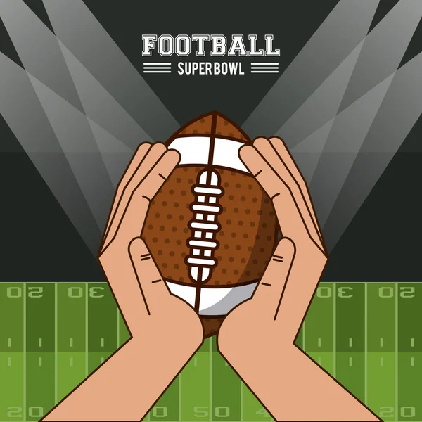 Americký fotbal superbowl — Stockový vektor