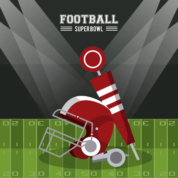 Superbowl di football americano — Vettoriale Stock