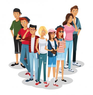 Gençler karikatürler