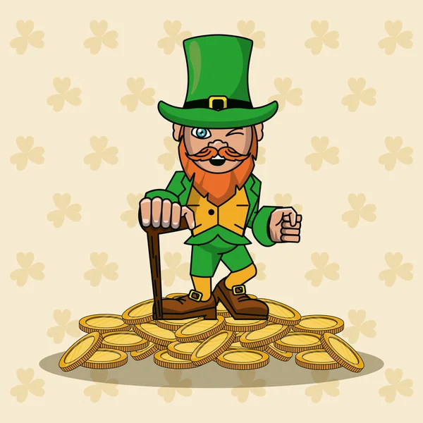 St patricks jour dessins animés — Image vectorielle