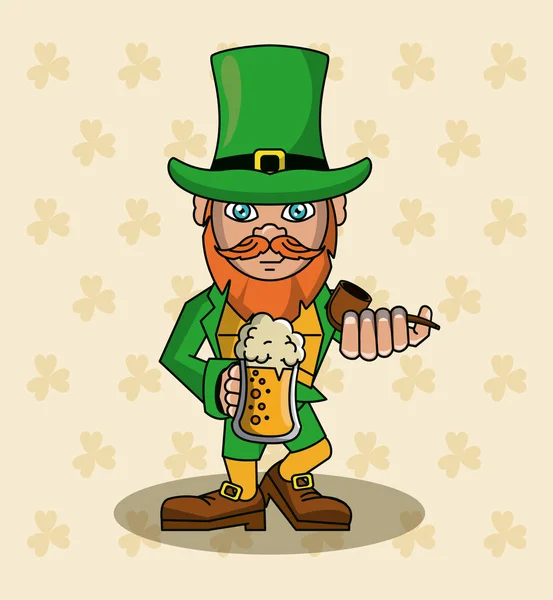 St patricks day cartoons — Stock Vector