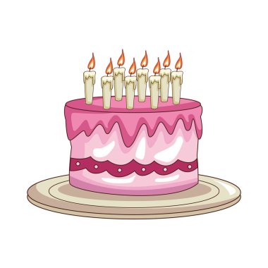 doğum günü pastası karikatür