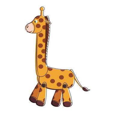 Doldurulmuş zürafa çizgi film