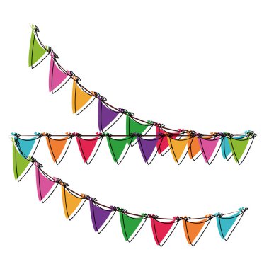 Dekoratif flamalar izole