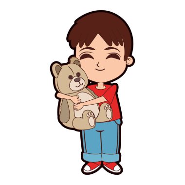 Kucaklayan kız oyuncak ayı