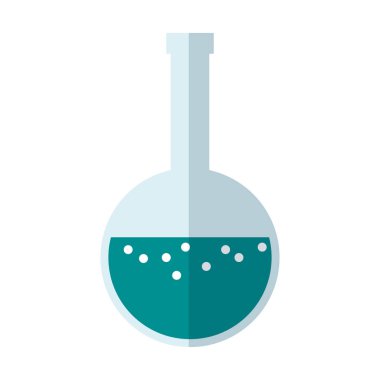 Kimya şişesi sıvı ile