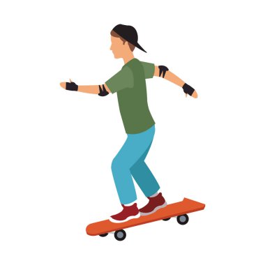 Boy on skateboard