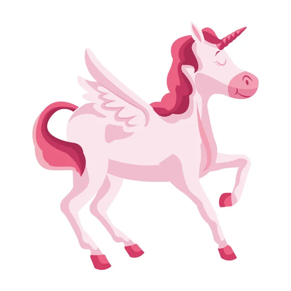 Kartun unicorn yang lucu - Stok Vektor