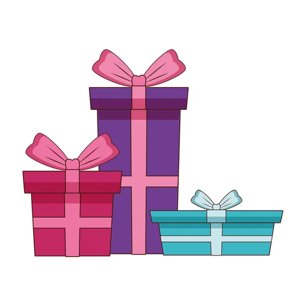 Κουτιά δώρων, κινούμενα σχέδια — Διανυσματικό Αρχείο