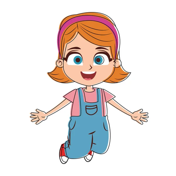 Beautiful girl cartoon — Stock Vector