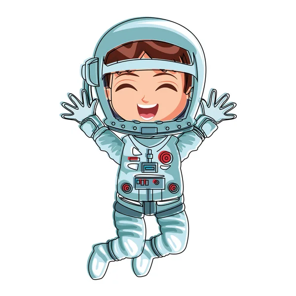 Astronot çocuk çizgi film — Stok Vektör