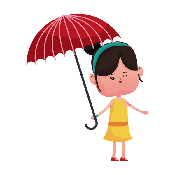 Dziewczyna z parasolem — Wektor stockowy