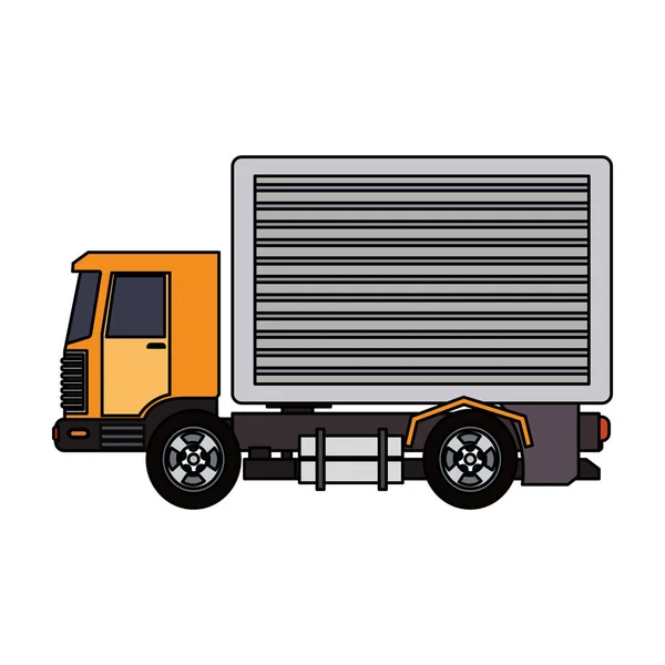 Lading vrachtwagen voertuig — Stockvector