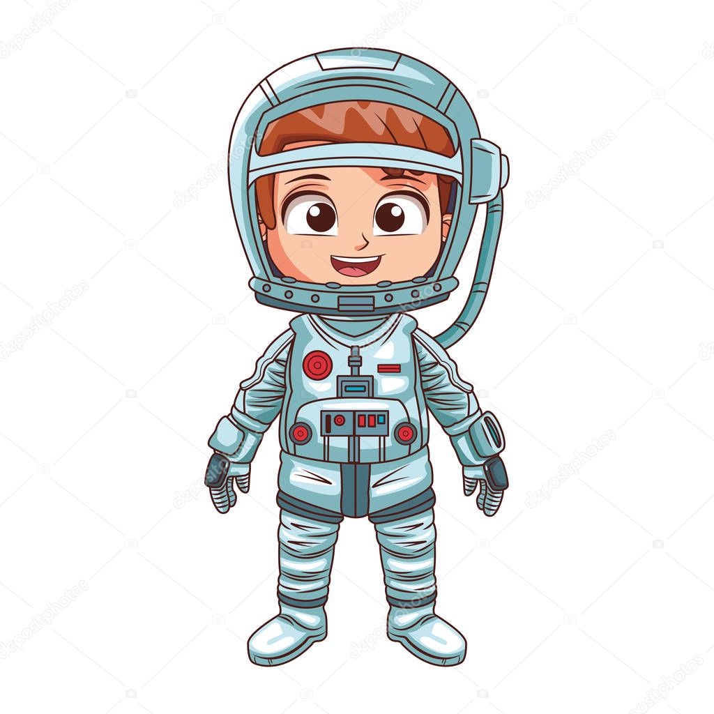 Astronaut boy cartoon