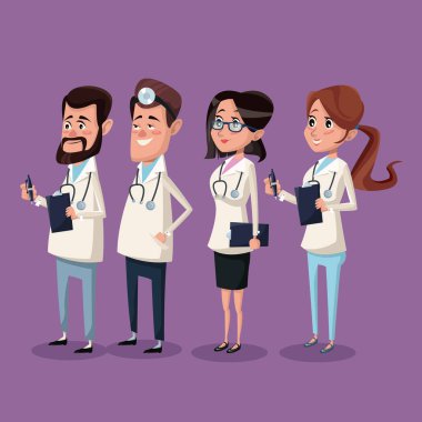 renk arka plan hastane sağlık personeli doktorlar takım