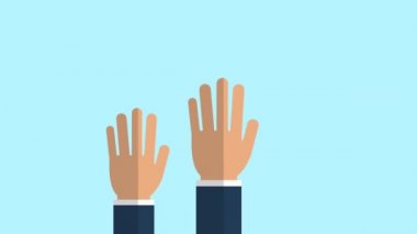 Eller yukarı Hd animasyon