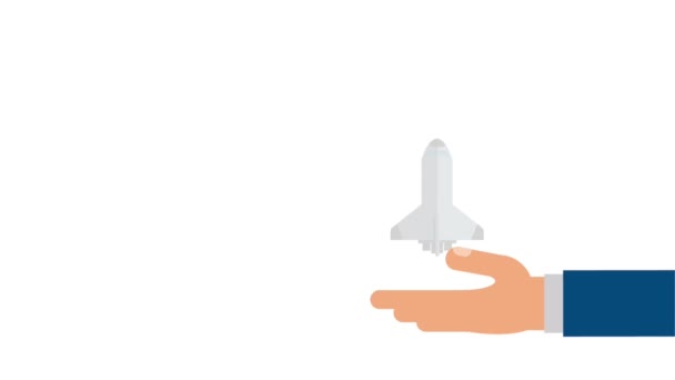 Navire spatial décollant animation HD 