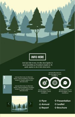 Orman broşür Infographic