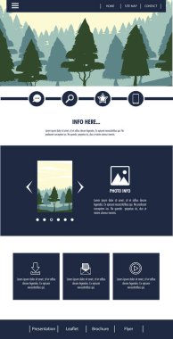 İş Web sitesi şablonu