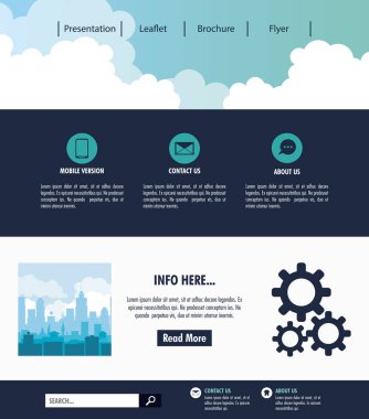 İş Web sitesi şablonu