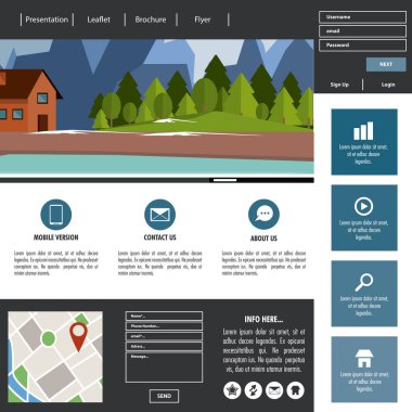 İş Web sitesi şablonu