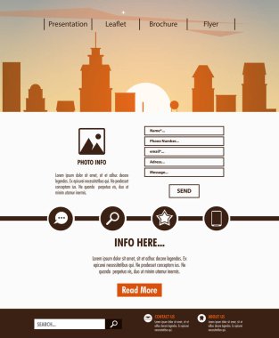 Kentsel Web sitesi şablonu