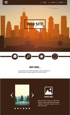 Kentsel Web sitesi şablonu