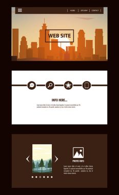Şehir broşür Infographic