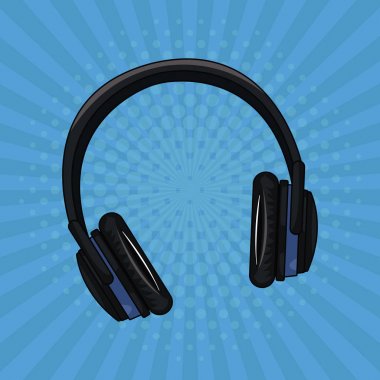 Müzik kulaklık pop sanat