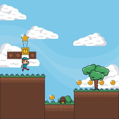 pixelated oyun sahne