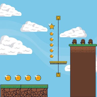 pixelated oyun sahne