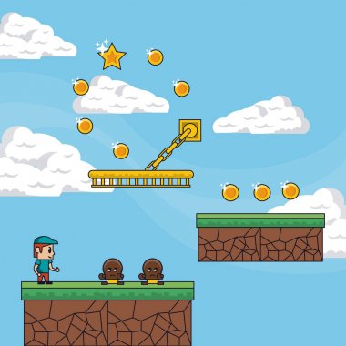 pixelated oyun sahne