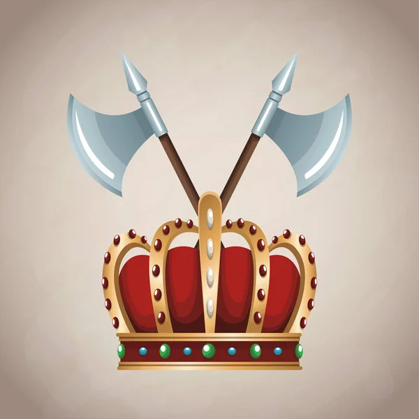 Emblema dell'esercito medievale — Vettoriale Stock