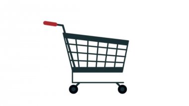 Alışveriş sepeti ile çanta Hd animasyon