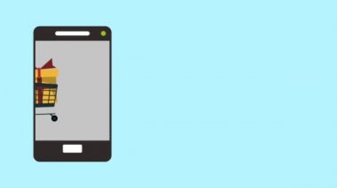 Smartphone--dan Hd animasyon alışveriş online