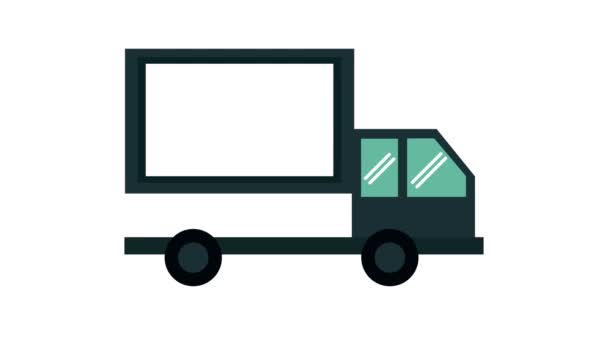 Fizetni a teherautó jármű Hd animáció — Stock videók