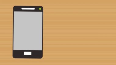 Hamburger orde online üzerinden smartphone Hd animasyon