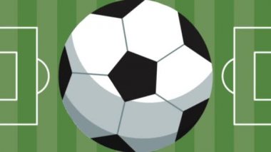 Futbol topu alan kamp TOPVIEW Hd animasyon üzerinde