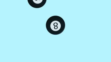 Bilardo topu HD animasyon yağmur