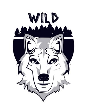 Vahşi hayvan t gömlek için yazdırma